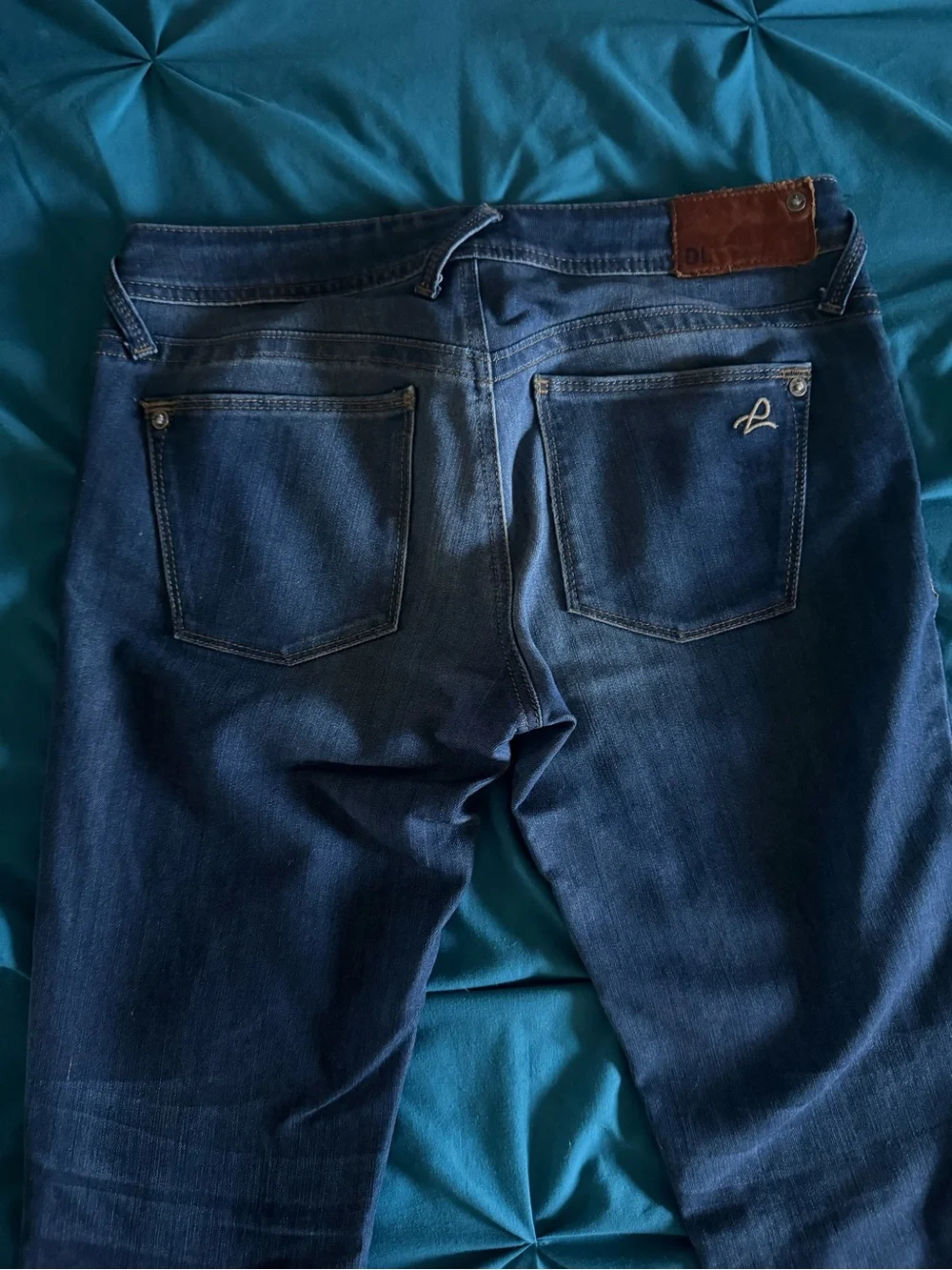 DL1961 Dark Blue Women's Straight-Leg Jeans